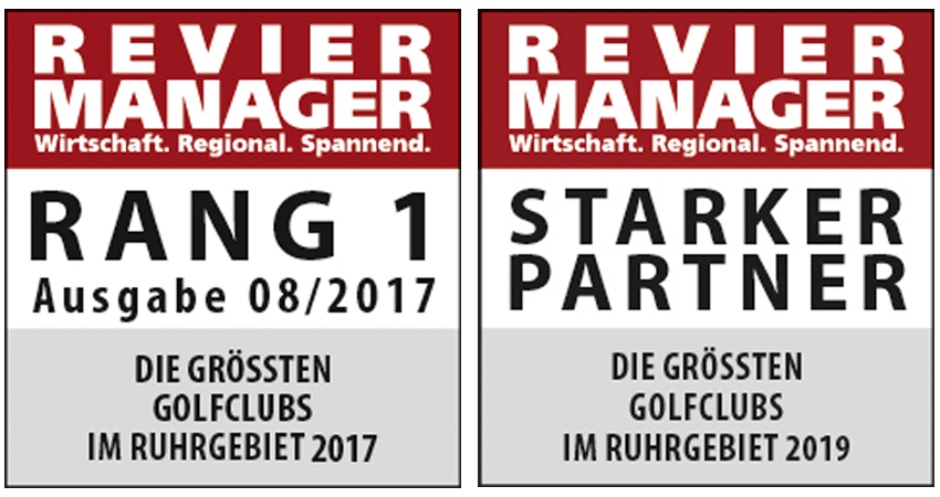 Attraktivster Golfclub im Ruhrgebiet. Im Vergleichstest von 19 Golfanlagen belegte der GCEH Rang 1 hinsichtlich Größe, Vielfältigkeit und Preis- / Leistungsverhältnis.