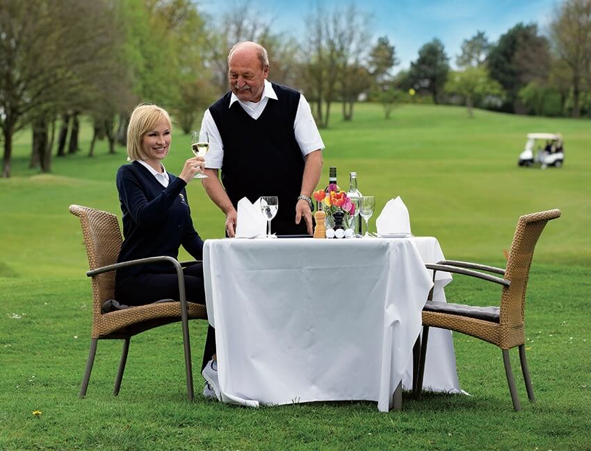 Tolle Gastronomie am Golfplatz.